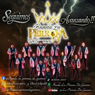 Portada de banda la perrona de guerrero